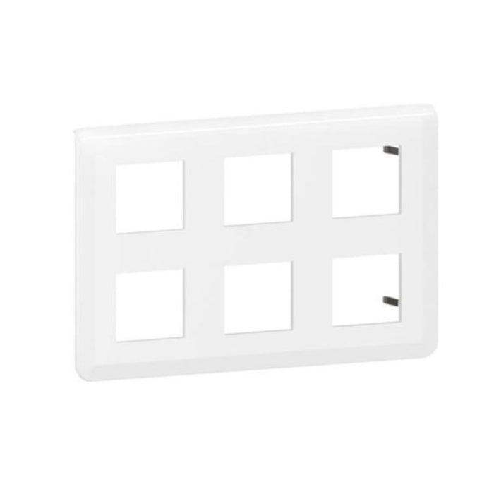 FACE FRAME SHUKO 2X6M LGR 78832L MOSAIC LEGRAND - WHITE