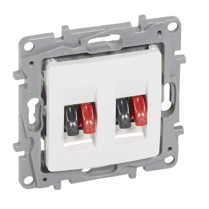DOUBLE AUDIO SOCKET NILOE LEGRAND - WHITE