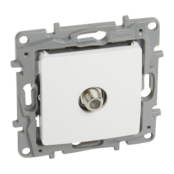 TV SOCKET F CONNECTOR NILOE LEGRAND - WHITE