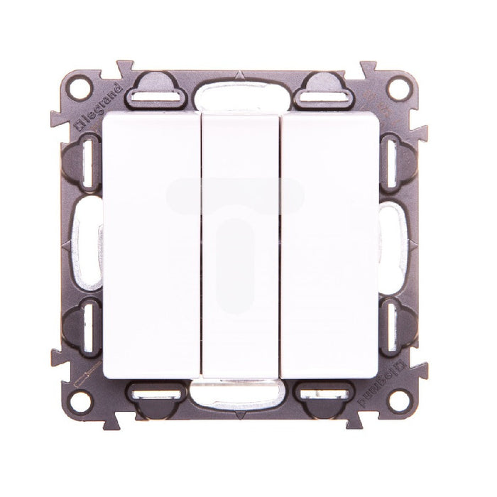 TRIPLE ONE-POLE SWITCH 10 AX 250 V~ VALENA LIFE LEGRAND - WHITE