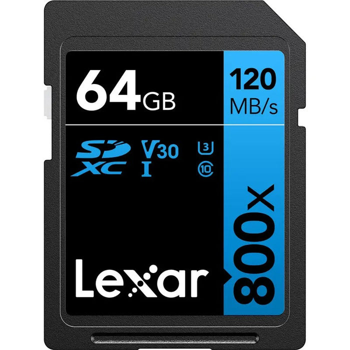 MEMORY CARD SDXC 64GB 120/45MB/s UHS-I,V30,U3 LEXAR