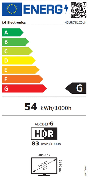 TV LG LED 43UR781C0LK