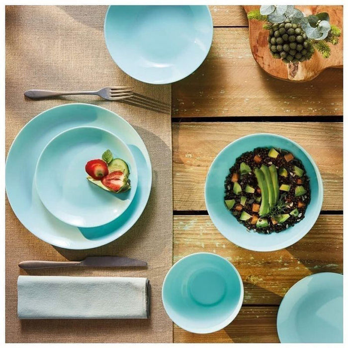 DINING SET 19 PIECES TURQUOISE DIWALI LUMINARC