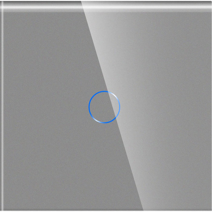 GLASS PANEL FOR SINGLE AND DIVIATOR SWITCH GREY LUXON