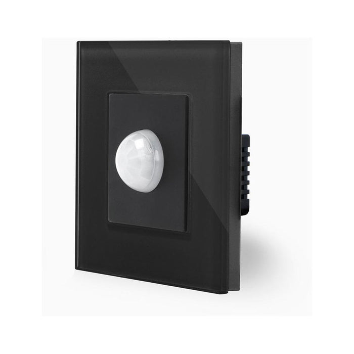 MOTION SENSOR WITH FRAME GLASS BLACK LUXON
