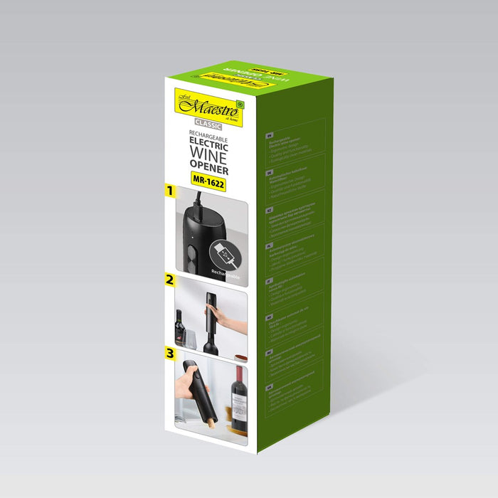 MAESTRO MR-1622 USB electric wine corkscrew