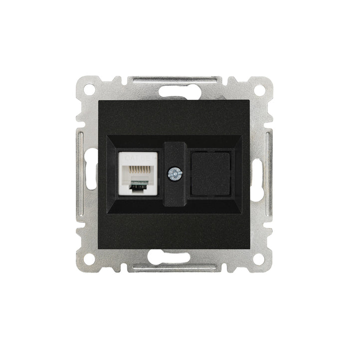SOCKET RJ45 MECHANISM BLACK MAKEL KAREA LINE