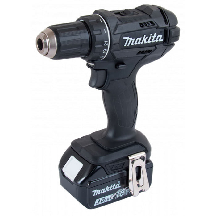 CORDLESS DRILL MAKITA DDF482RFEB BLACK EDITION 18 V, 62.00 nm, NUMBER OF BATTERIES 2, 3.00 Ah, SUITCASE