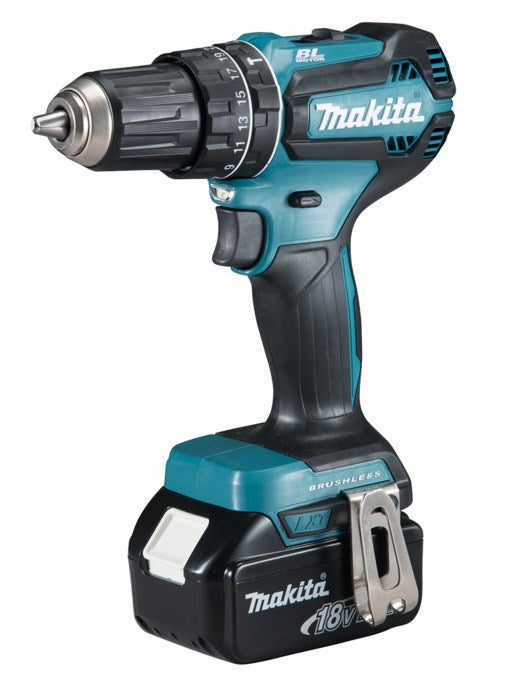 BATTERY BRUSHLESS IMPACT DRILL MAKITA DHP485RFJ 18 V, 50.00 nm, NUMBER OF BATTERIES 2, 3.00 Ah, SUITCASE