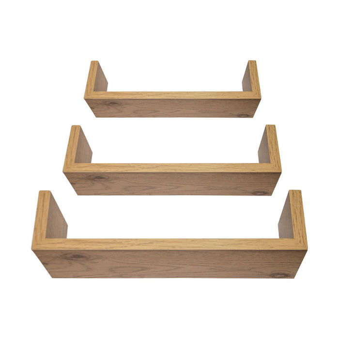 MAXHOME WALL SHELF SET 3 PCS. OAK