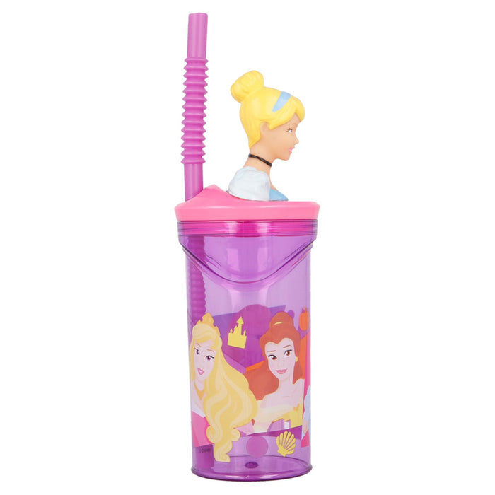 3D 360 ML PRINCESS MAXHOME BOTTLE WITH STRAW