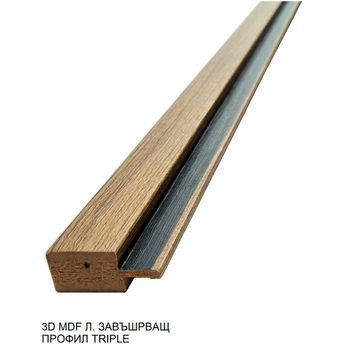 3D MDF LEFT END PROFILE MEBELISTIKA TRIPLE 2.8 M