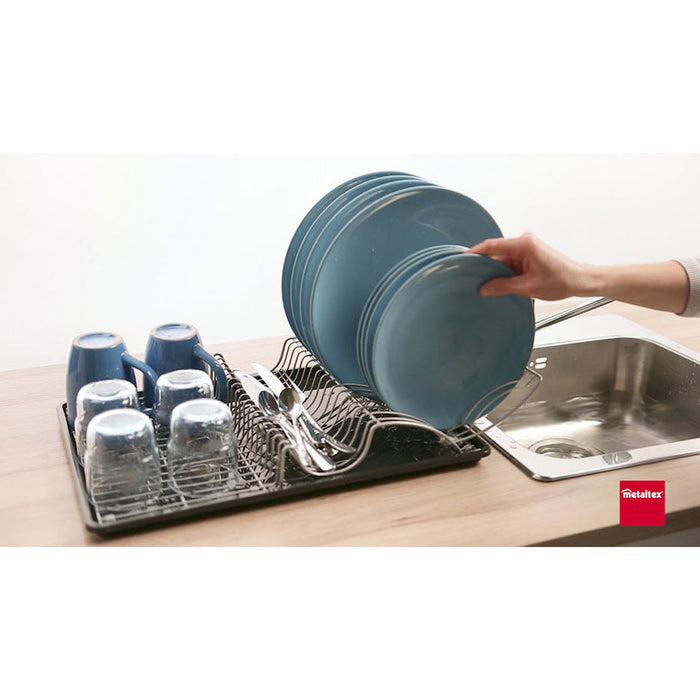 DRYER FOR DISHES WITH FOLDING ARM METALTEX WING-TEX