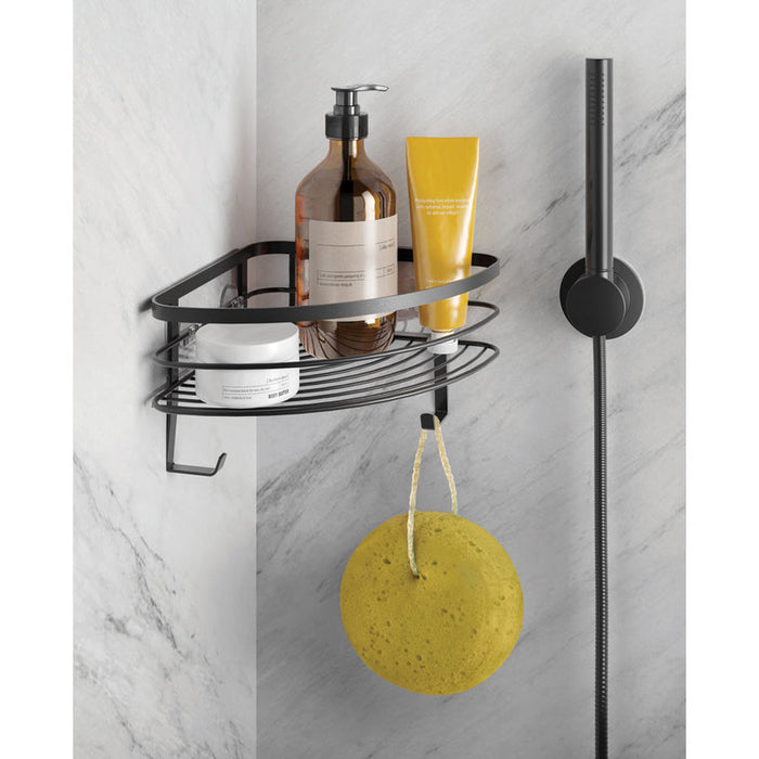 CORNER BATHROOM SHELF METALTEX U-FIX LAVA