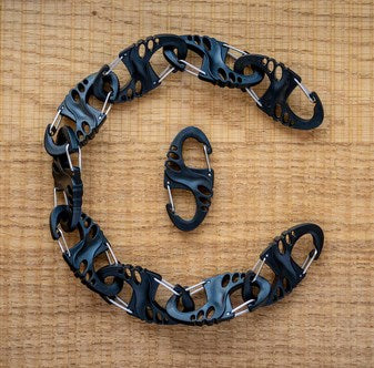 Mil-Tec S-Hook snap hook set - Black