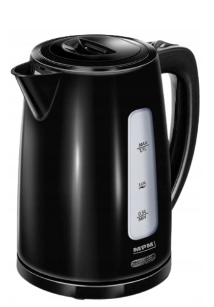 MPM Cordless kettle MCZ-112black 1,7 L, 2200 W