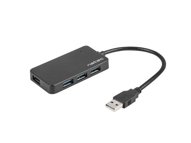 Natec HUB Moth USB 3.0 4-Port Black