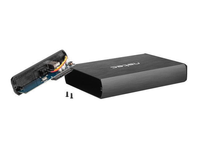 Natec External HDD/SSD Enclosure Rhino SATA 3.5" USB 3.0 Aluminium Black