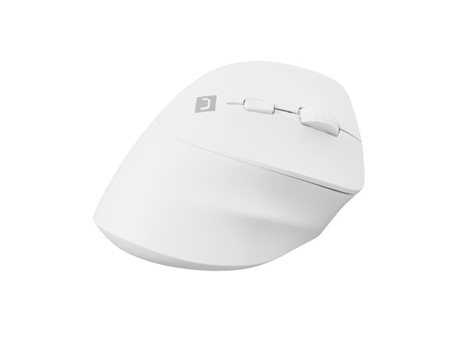 Natec Vertical Mouse Crake 2 Wireless, 2400DPI Bluetooth 5.2 + 2.4 GHz White