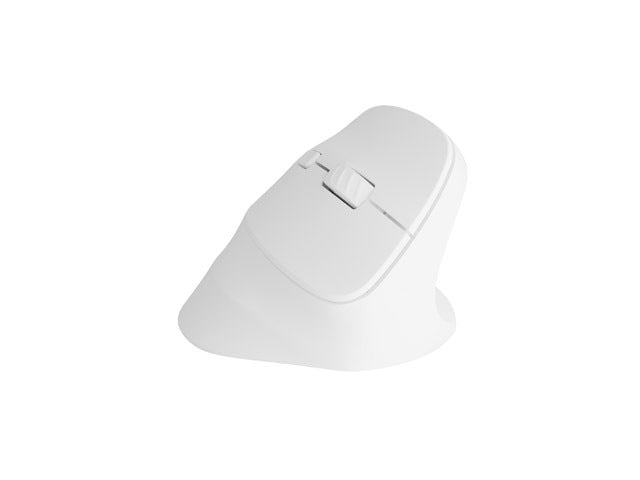 Natec Vertical Mouse Crake 2 Wireless, 2400DPI Bluetooth 5.2 + 2.4 GHz White