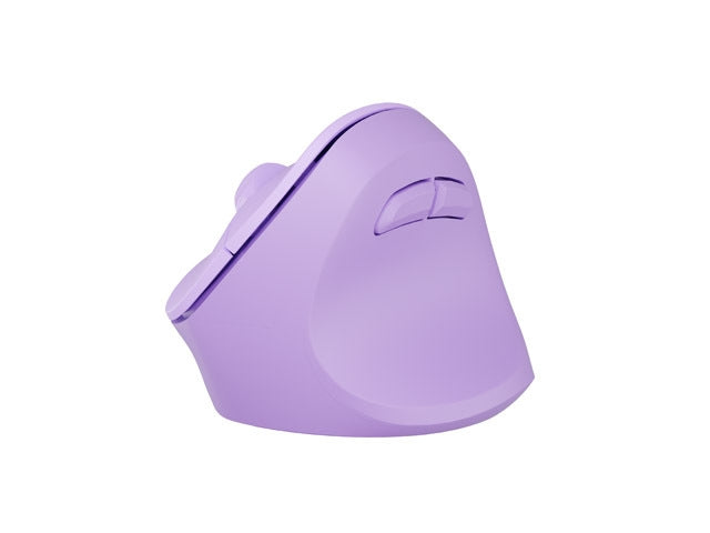 Natec Vertical Mouse Crake 2 Wireless, 2400DPI Bluetooth 5.2 + 2.4 GHz Pure Lavender