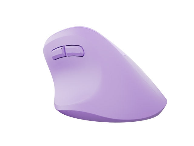 Natec Vertical Mouse Crake 2 Wireless, 2400DPI Bluetooth 5.2 + 2.4 GHz Pure Lavender