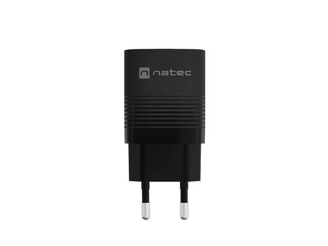 Natec USB Charger  Ribera Gan 1X USB-A + 1X USB-C 30W, Black