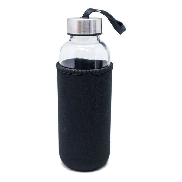 BOTTLE GLASS + UNSPRAYED 400 ML BLACK NERTHUS