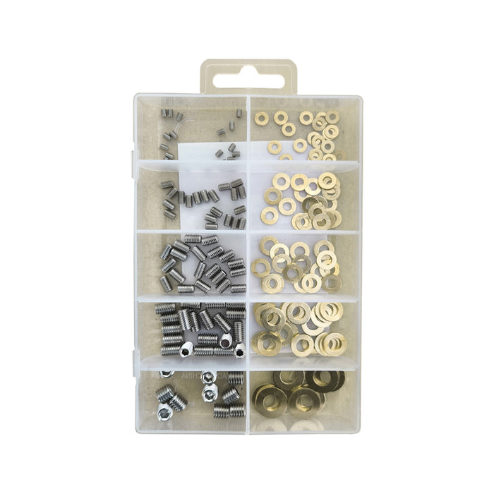 SET OF BRASS WASHERS AND LOCKING SCREWS 180 PCS NEXTOOL MAS-180