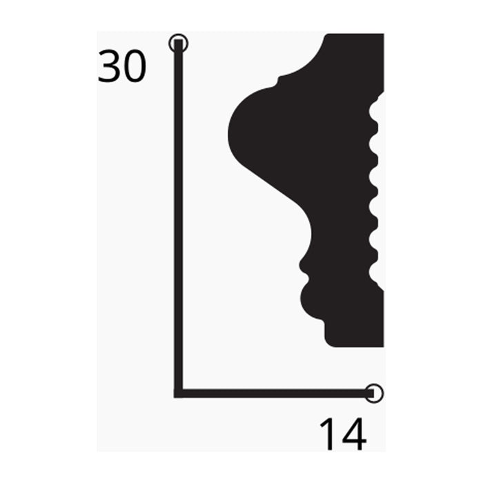 HDPS CORNICE NOLINA AD-019 3X1.5X200 CM