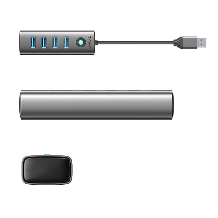 Hub Orico PDD4U-U3 4x USB-A 3.0 - gray