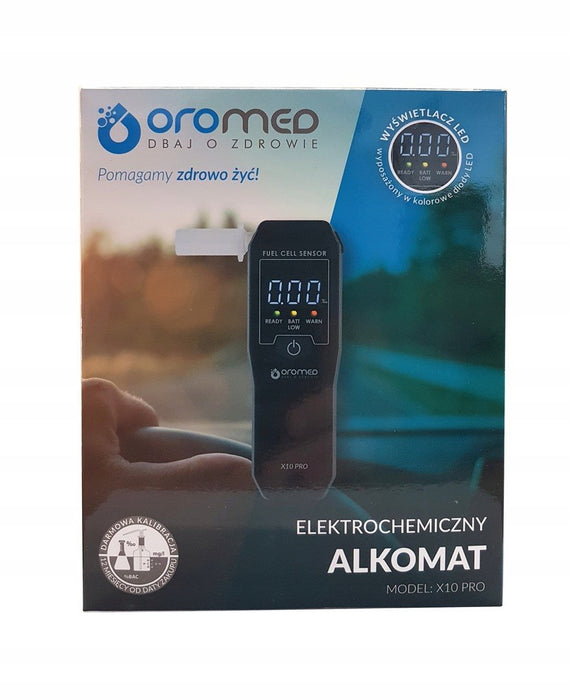 Oromed ALK_ORO-X10 PRO alcohol tester 0 - 4% 0.05% Black
