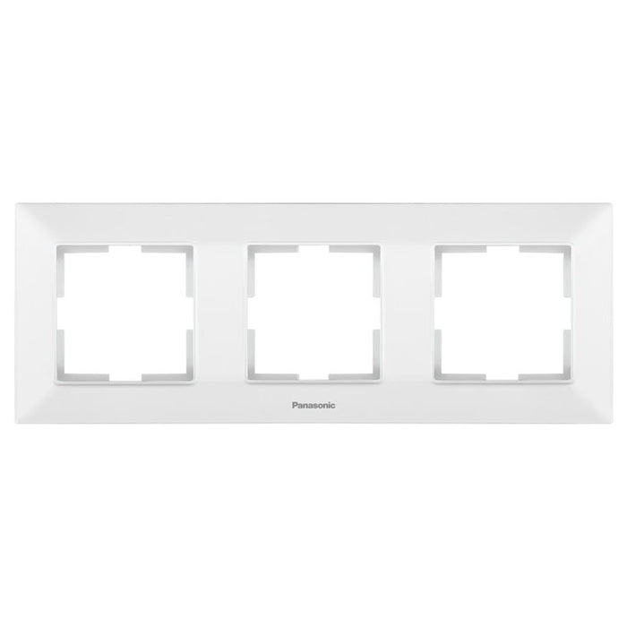 FRAME TRIPLE HORIZONTAL WHITE PANASONIC Arkedia Slim