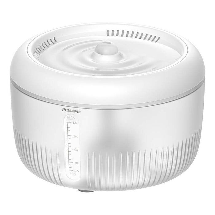 Petsuper PW02 2.5L smart dog and cat fountain/drinker (white)