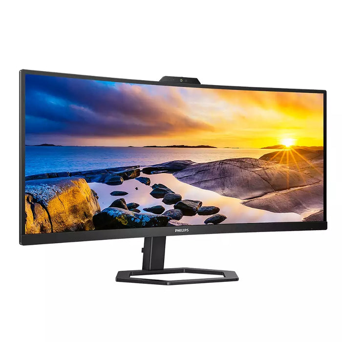 Philips 34E1C5600HE, 34" Curved 1500R VA WLED, 3440x1440@100Hz, 4ms GtG, 1ms MPRT, 300cd m/2, 3000:1, Mega Infinity DCR, Adaptive Sync, FlickerFree, Low Blue Light, 5Wx2, 5mp FHD Cam, Tilt, Height Adjust, HDMI, DP, USB hub