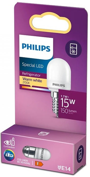 Bulb Philips LED 1.7 = 15 W 827/T25 E14 for refrigerator