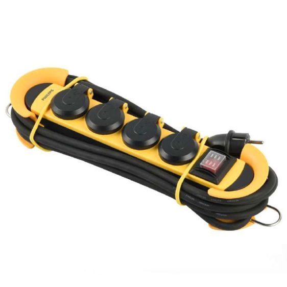 External power strip with 4 sockets PHILIPS SPN5140YC/58