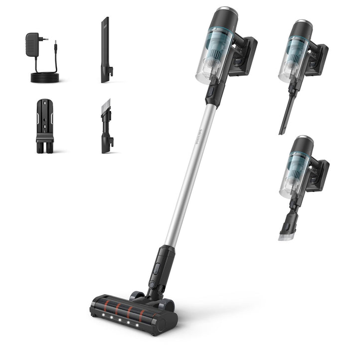 Philips 3000 series XC3031 Stick vacuum Battery Dry Bagless Black, Blue