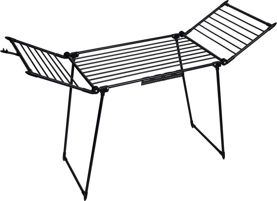 AMALFI foldable laundry drying rack, black