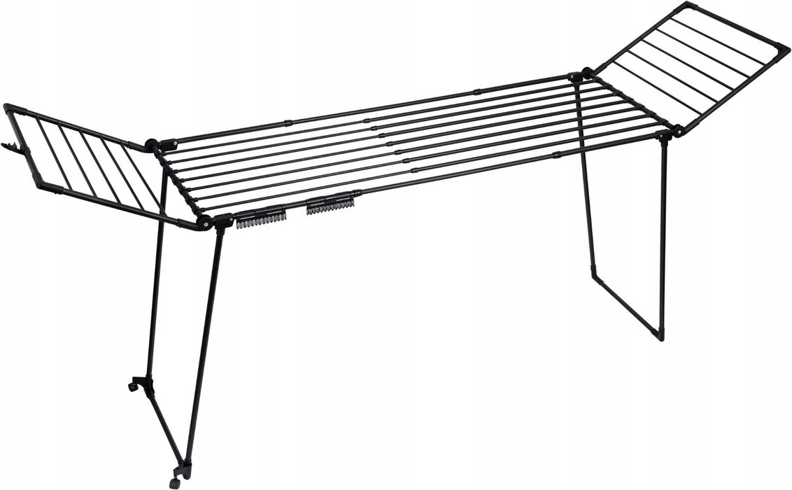 PROMIS MONZA clothes dryer, extendable + 2 wings, large, black