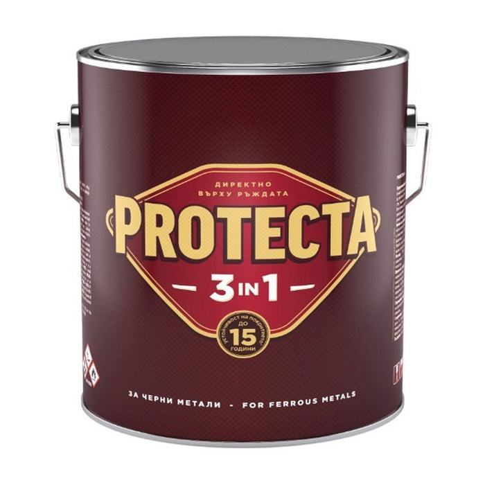 3 IN 1 ENAMEL LACQUER 2.5 L CHERRY RED COLOR PROTECTA