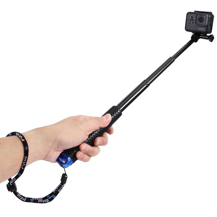 Selfie Stick Puluz for sports cameras (DJI, GoPro, Insta360)(black)