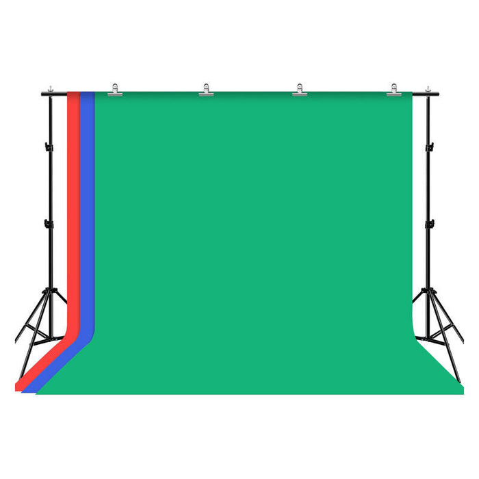 Puluz 2x3m photo backdrop set/stand + photo backdrops 3 pcs PKT5205