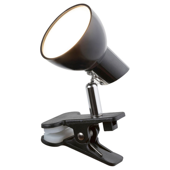 LED TABLE LAMP WITH CLIP 5W 360LM 3K BLACK RABALUX NOAH