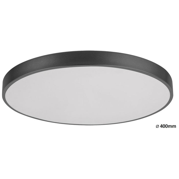 LED CEILING LAMP 36W 2600LM 40CM BLACK RABALUX TESIA