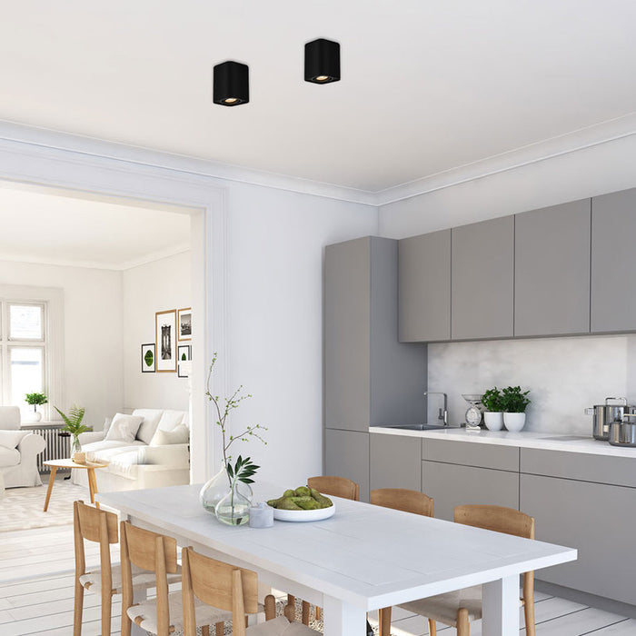 MOON FOR EXTERNAL MOUNTING GU10 BLACK RABALUX KOBALD