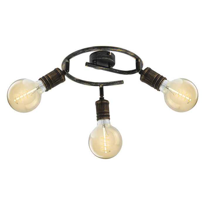 SPOT 3XE27 ANTIQUE GOLD RABALUX FIDEL