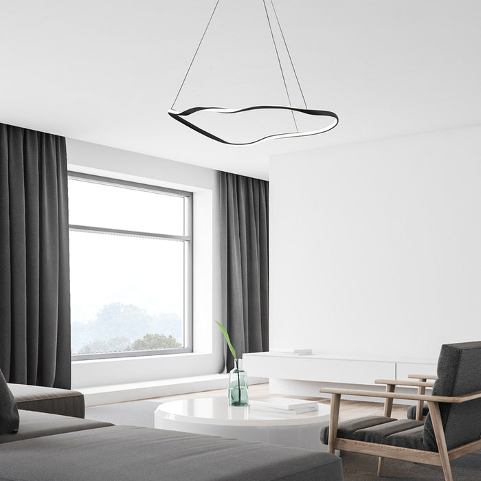 LED PENDANT 40W 4000K 2070LM BLACK RABALUX MIROSSI