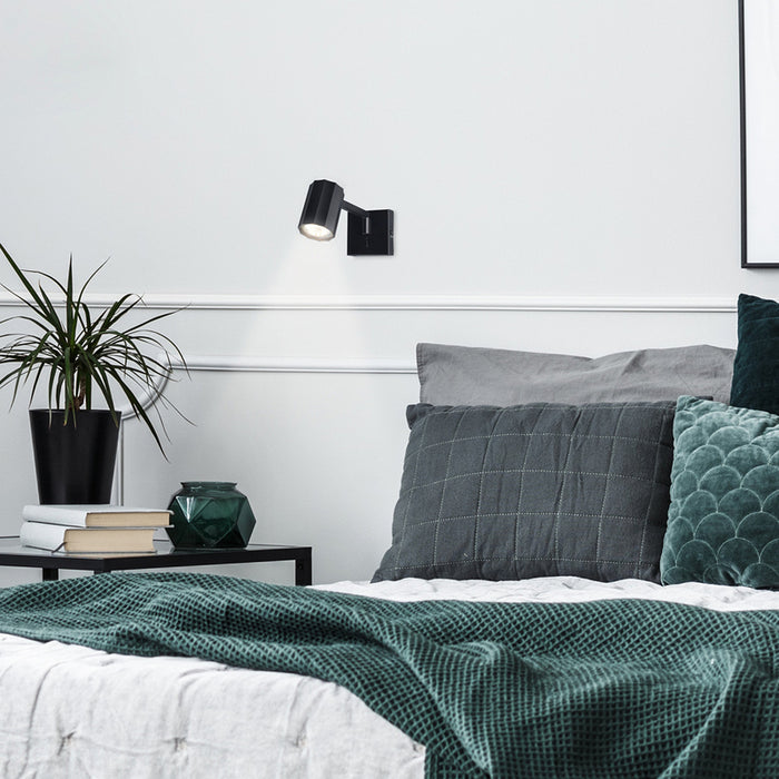 SPOT WALL GU10 BLACK RABALUX KARTER