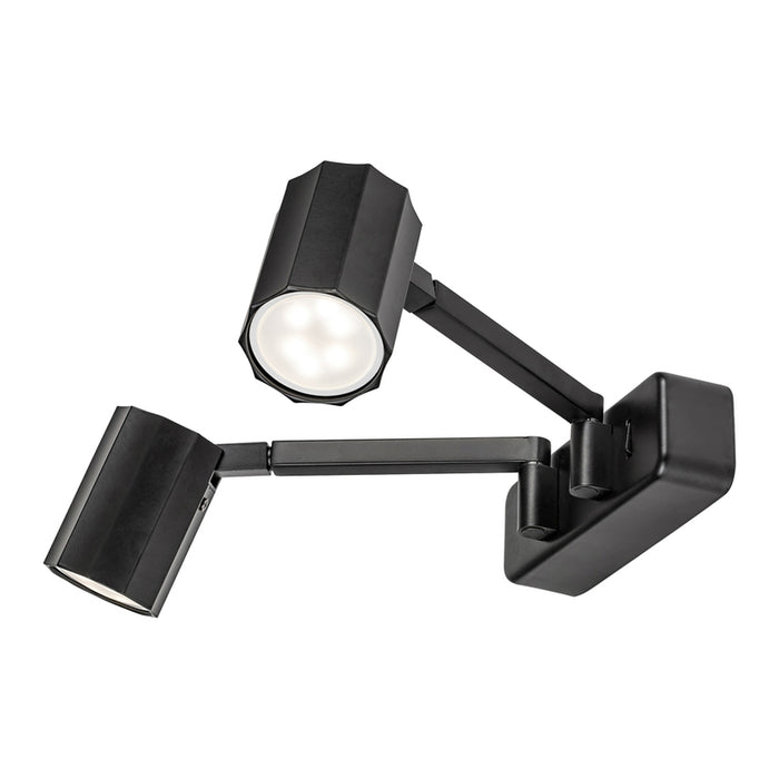 WALL SPOT 2XGU10 BLACK RABALUX KARTER